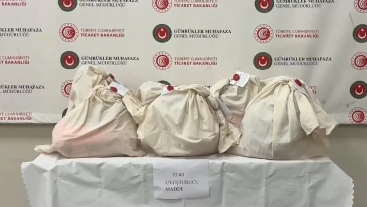 77 kilo 36 gram sentetik uyuşturucu hap ele geçirildi