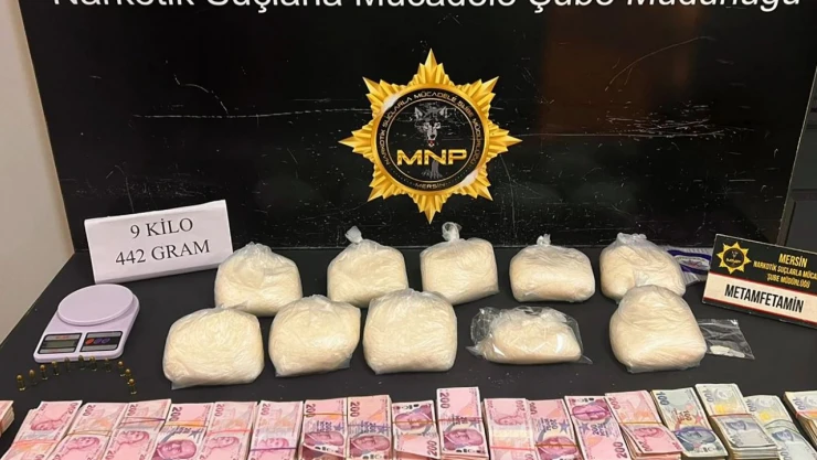 9 kilo 442 gram sentetik uyuşturucu ele geçirildi