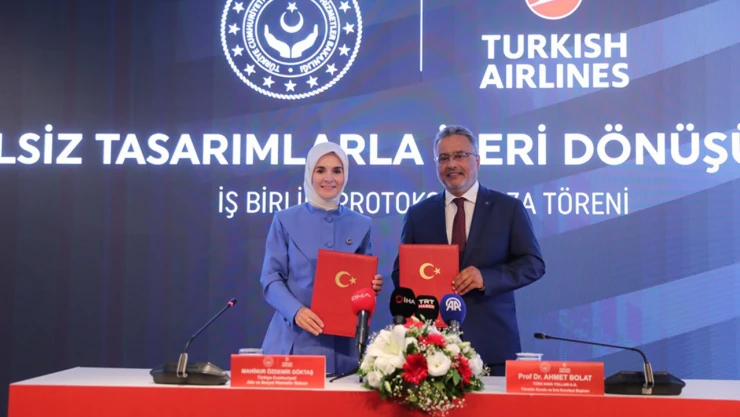 Aile ve Sosyal Hizmetler Bakanlığı ile THY arasında ileri dönüşüm protokolü imzalandı