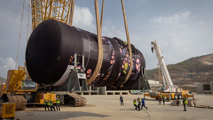 Akkuyu NGS'nin reaktör basınç kabı sahaya teslim edildi