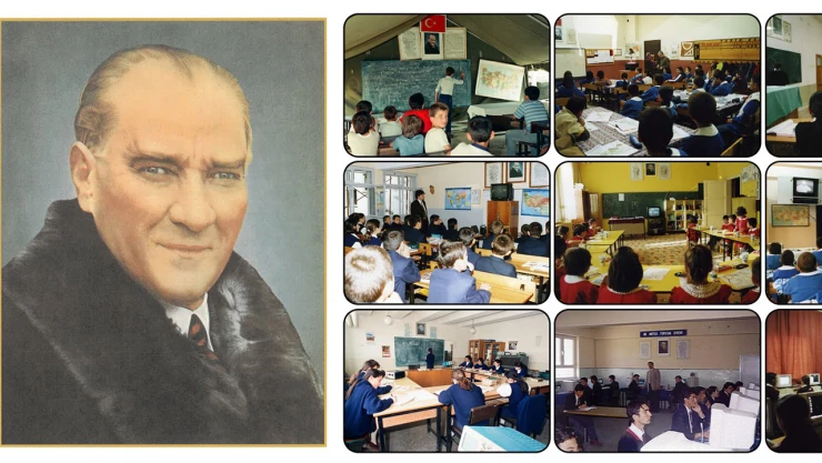 Atatürk'ün orijinal tarihi portresi MEB'in arşivinde