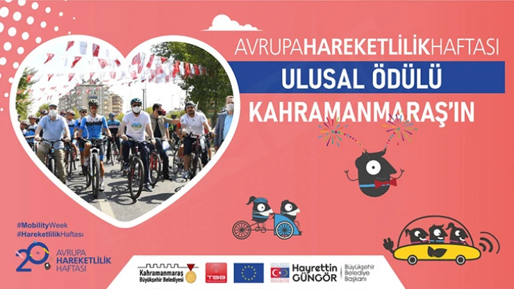 Avrupa Hareketlilik Haftası Ulusal Ödülü Kahramanmaraş'ın