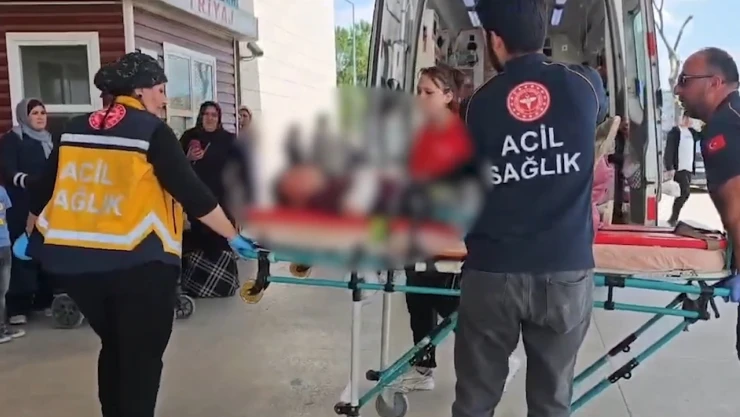 Bacağına korkuluk demiri saplanan çocuk yaralandı