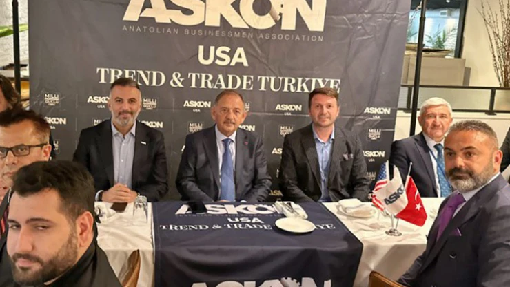 Bakan Özhaseki, ABD'de Türk iş insanlarıyla buluştu