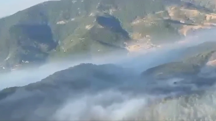 Balıkesir'de çıkan orman yangınına müdahale sürüyor