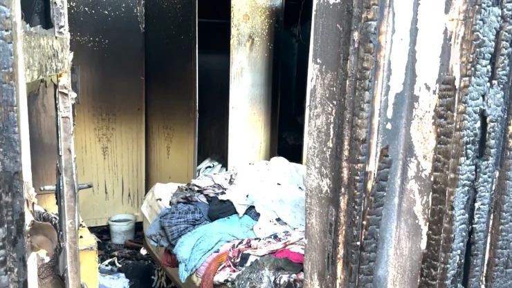 Barakada çıkan yangında 34 küçükbaş hayvan telef oldu