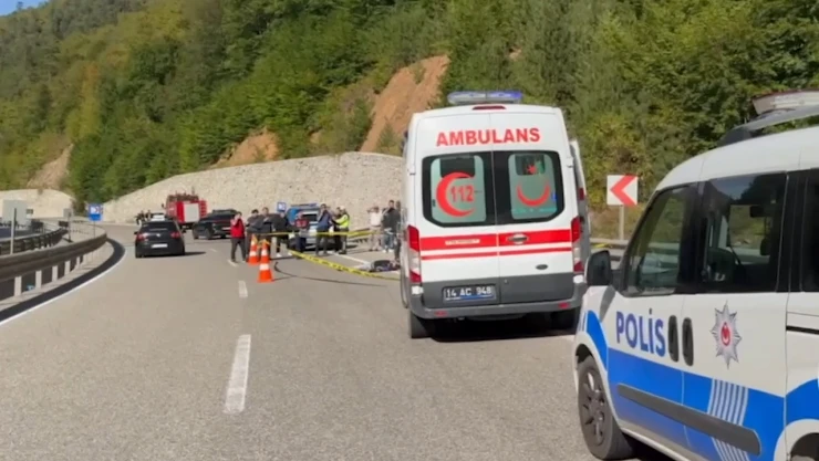 Bariyere çarpan motosikletlinin feci sonu