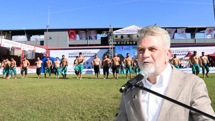 Başkan Fırat Görgel, '18 ülkeden gelen pehlivanlar Kahramanmaraş'ta'