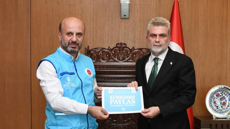 Başkan Görgel'den vekaleten kurban bağışı