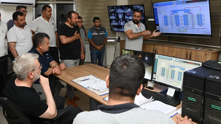 Başkan Görgel, Kılavuzlu içmesuyu iletim hattı çalışmalarını inceledi