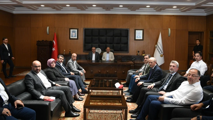 Başkan Güngör, Bakan Özhaseki'yi misafir etti