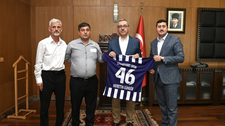 Başkan Güngör, Karaziyaret Spor yönetimini ağırladı