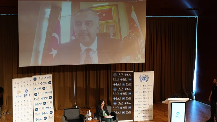 Başkan Toptaş, Bahçeşehir Üniversitesi'ne konuk oldu