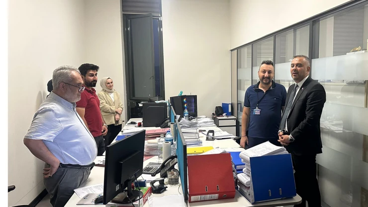 Başkan Toptaş'tan Yerinde Dönüşüm mesaisi yapan personele ziyaret