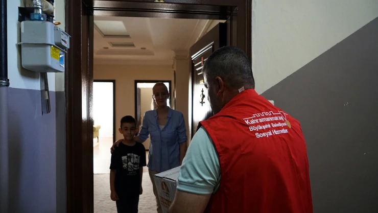 Büyükşehir'den Kahramanmaraş'ta gönüllere dokunan destek