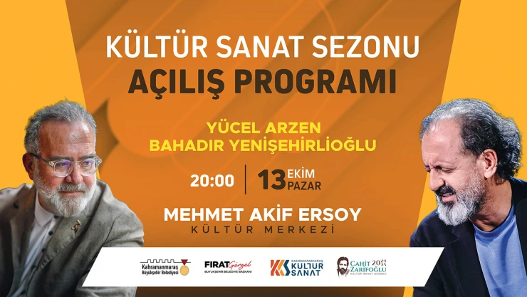Cahit Zarifoğlu kültür sanat sezonu görkemli programla başlayacak
