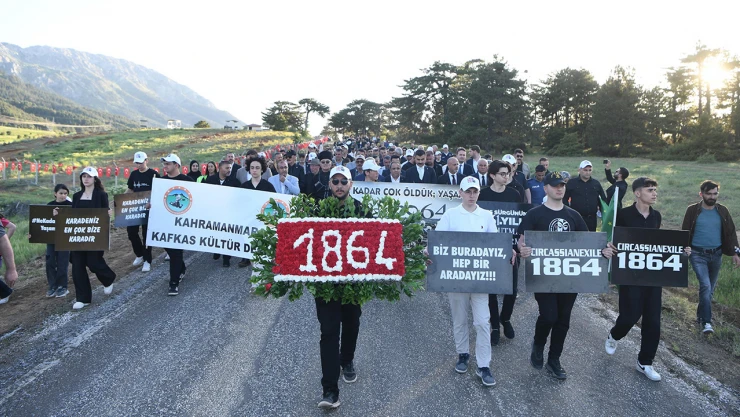 Çerkes Sürgünü'nün 161'inci yıl dönümünde anma etkinliği düzenlendi