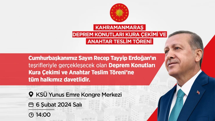 Cumhurbaşkanı Erdoğan, Asrın Felaketinin yıl dönümünde Kahramanmaraş'a geliyor