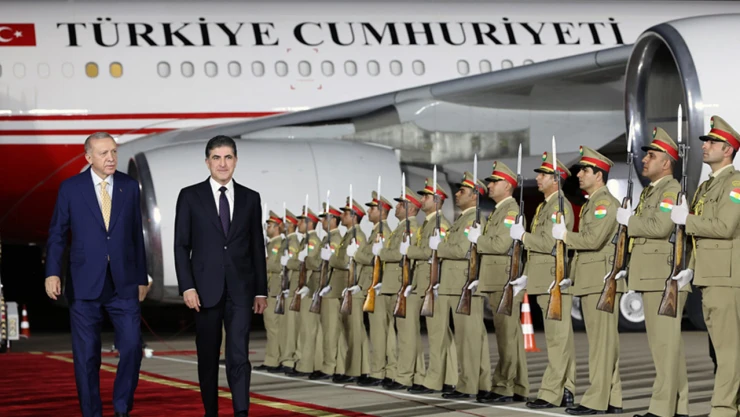 Cumhurbaşkanı Erdoğan, Barzani ile görüştü