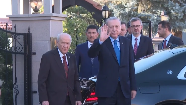 Cumhurbaşkanı Erdoğan, MHP Genel Başkanı Bahçeli ile görüştü
