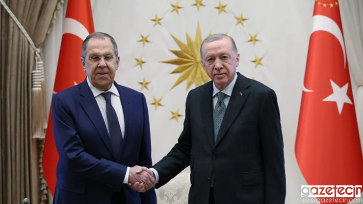 Cumhurbaşkanı Erdoğan, Rusya Dışişleri Bakanı Lavrov'u kabul etti