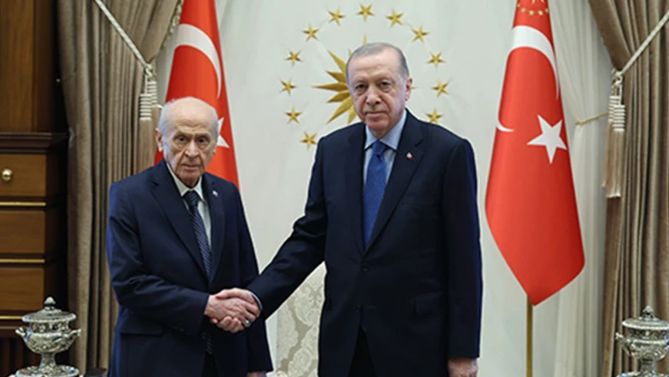 Cumhurbaşkanı Erdoğan ve Bahçeli görüşmesi