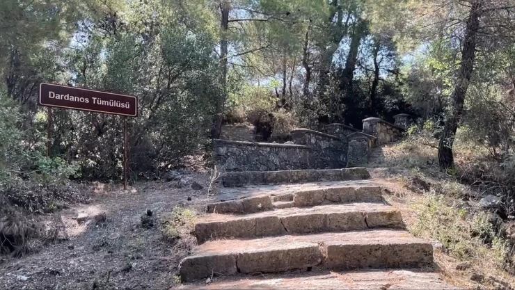 Dardanos'un 2 bin 500 yıllık tümülüsü yeniden inceleniyor