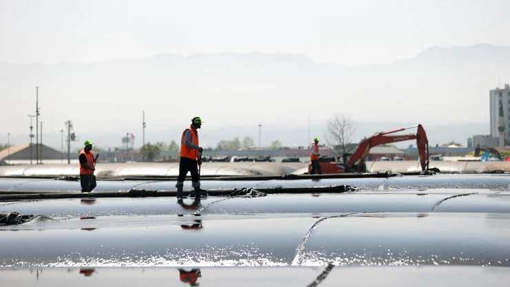 Dip çamuru temizliği proje tüm hızıyla sürüyor