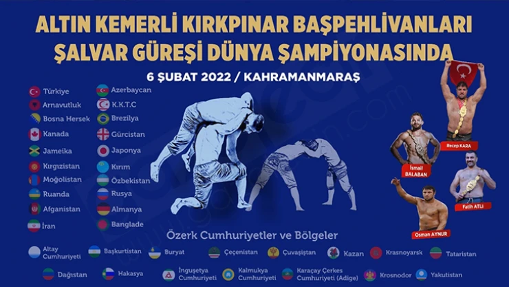Dünya Güreş Şampiyonası Kahramanmaraş'ta başladı