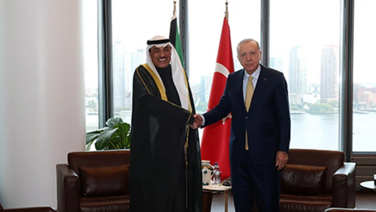 Erdoğan, Kuveyt Veliaht Prensi Şeyh al Sabah ile görüştü