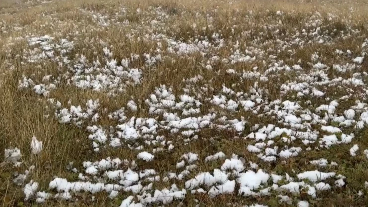 Erken kar şaşırttı! Eylülde beyaz örtü ve yoğun sis