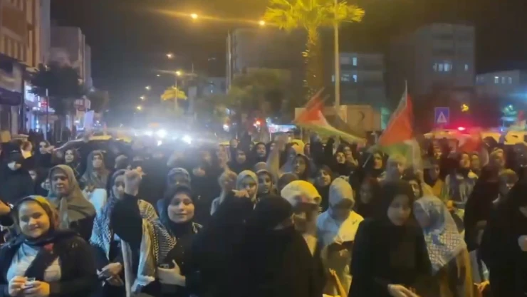 Gazze ve Filistin'e, Adıyaman'dan destek gösterisi