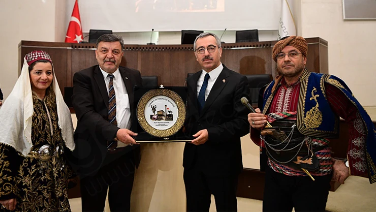 Halk oyunları ekiplerinden Başkan Güngör'e ziyaret