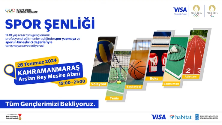 Haydi gençler, spor şenliği sizleri bekliyor!