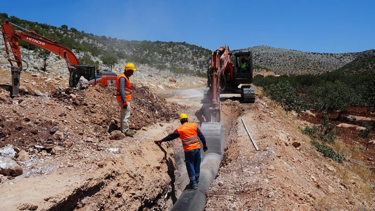 Helete suyunu şehre ulaştıracak proje tamamlanmak üzere
