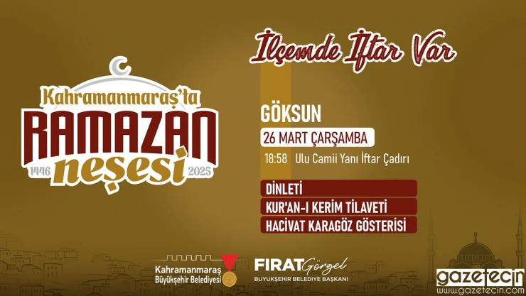 İlçemde İftar Var programı Göksun'da