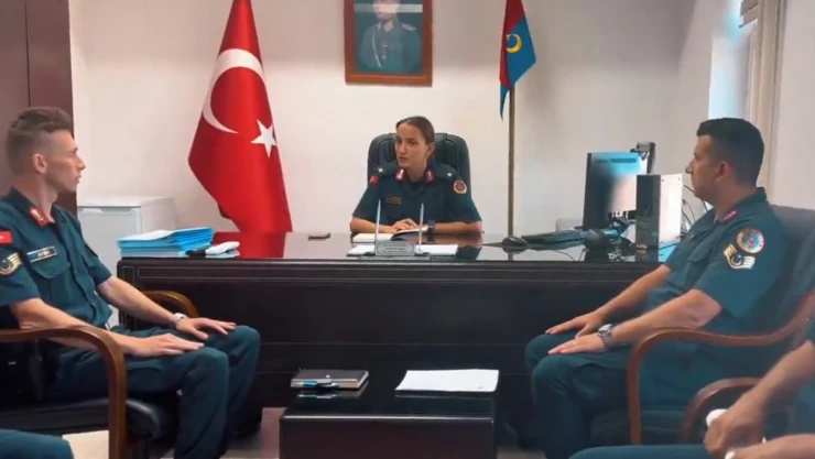 İlk kadın İlçe Jandarma Komutanı göreve başladı