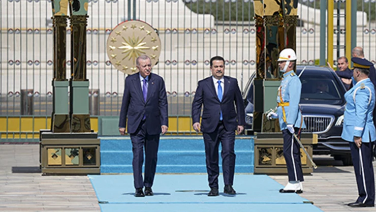 Irak Başbakanı el Sudani Cumhurbaşkanlığı Külliyesinde