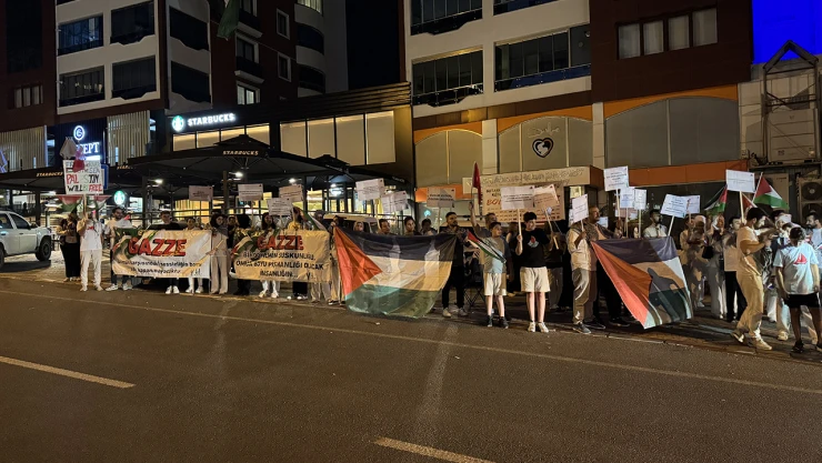 İsrail'in saldırıları Kahramanmaraş'ta protesto edildi