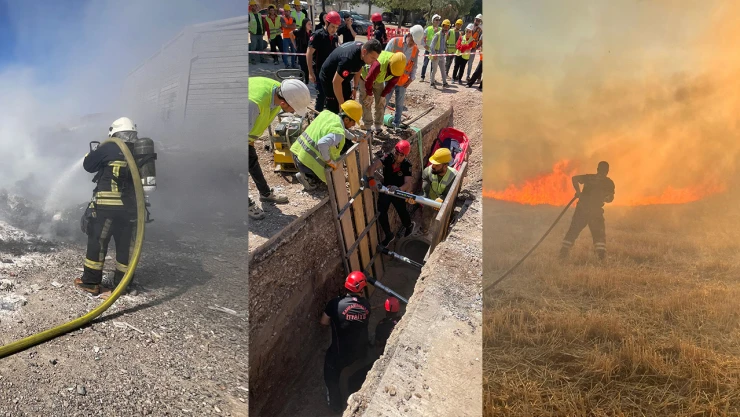 İtfaiye ekipleri, Kahramanmaraş'ta 2 bin 500 olaya müdahale etti