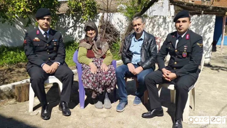 Jandarma ekipleri gazi ailelerini unutmadı