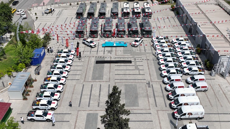 Kahramanmaraş'a tarihi araç yatırımı, 144 hizmet aracı filoya kazandırıldı