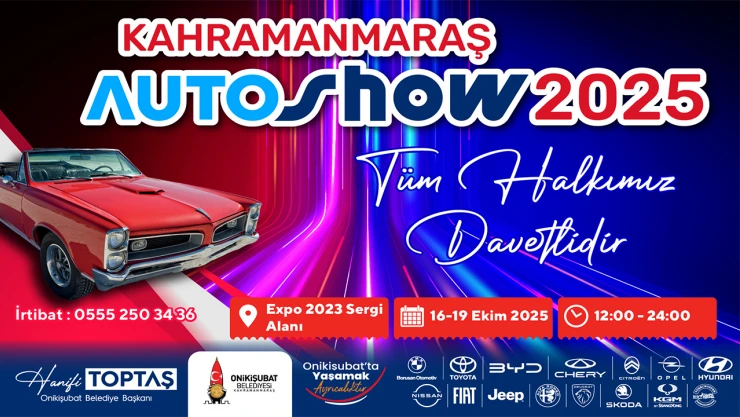 Kahramanmaraş, bölgenin en büyük Auto Show'una ev sahipliği yapacak