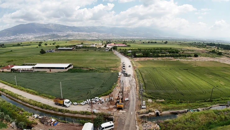 Kahramanmaraş'ın batısında hummalı altyapı çalışması