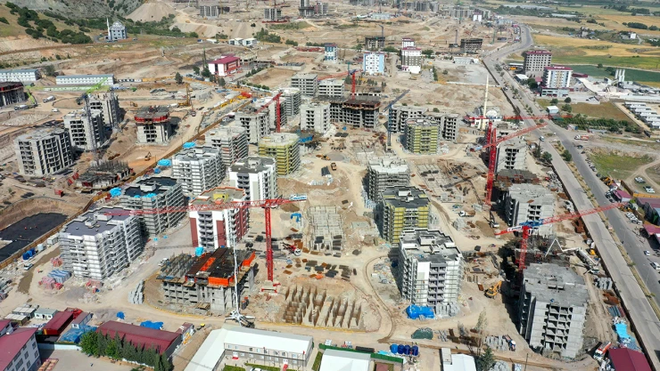 Kahramanmaraş'ın en büyük şantiyesinde sona doğru