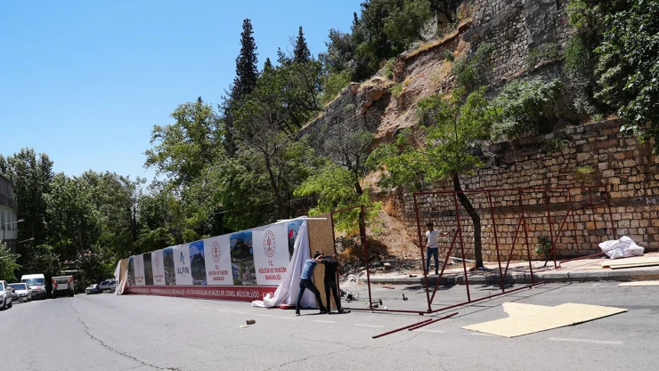 Kahramanmaraş Kalesi'nde restorasyon çalışmaları başladı