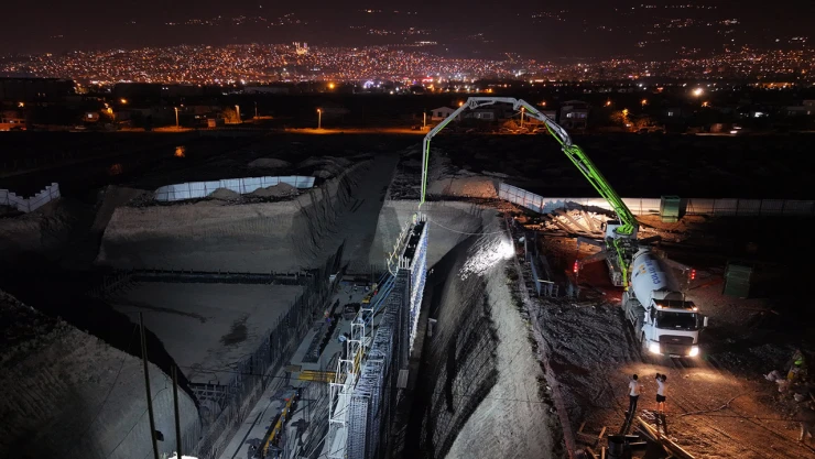 Kahramanmaraş Kılavuzlu İsale Hattı'nda 24 saat kesintisiz çalışma