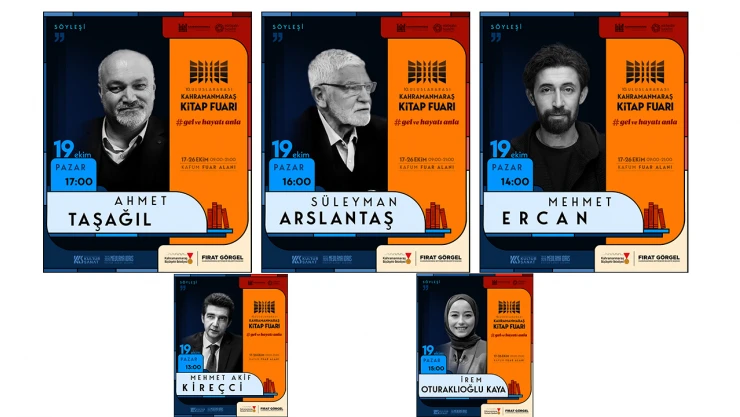 Kahramanmaraş Kitap Fuarı'nda pazar günü bilgi ve kültür şöleni