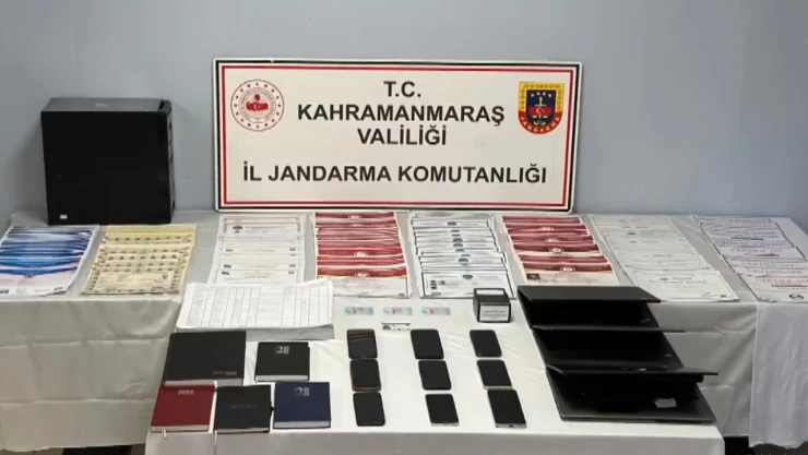Kahramanmaraş merkezli 3 ilde sahtecilik operasyonu