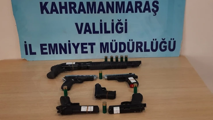 Kahramanmaraş'ta 24 adet silah ele geçirildi